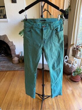 Nudie Jeans Teal Green Slim Straight Jeans